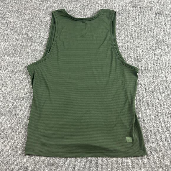Ten Thousand Top Mens Large Session Tank Green Performance Running Training Gym - Picture 5 of 8